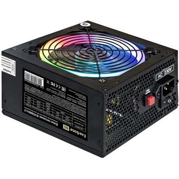 Блок питания EXEGATE EX289069RUS БП 800W EVO800-LT ATX, APFC, 12cm RGB fan, 24p, p, PCI-E, 5SATA, 3IDE, black