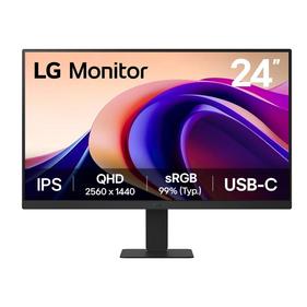 Монитор LG 23.8" UltraFine 24U631A-B черный IPS LED 16:9 HDMI матовая 1000:1 250cd 178гр/178гр 2560x1440 100Hz Quad 2K  USB 3.6кг