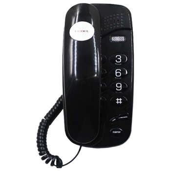 Офисная телефония TEXET Телефон TX-238, световая индикация звонка, тональный/импульсный режим, повтор, черный, 126898