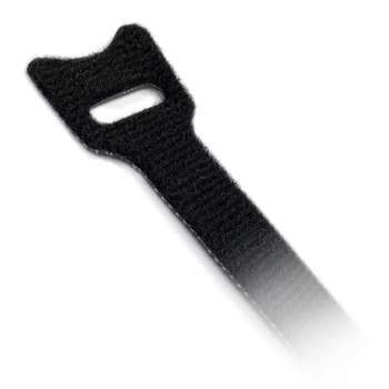 Серверный шкаф HYPERLINE Аксессуары WASN-310-BK-10 Хомут для кабеля, липучка с мягкой застежкой, 310x14 мм, черный