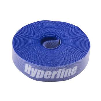 Серверный шкаф HYPERLINE Крепеж WASNR-5x25-BL Лента в рулоне, ширина 25 мм, длина 5м, синяя