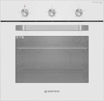 Духовой шкаф MEFERI Электрический Light MEO604WH белый/нержавеющая сталь