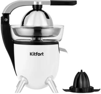 Соковыжималка KITFORT цитрусовая КТ-1168 100Вт рез.сок.:250мл. белый/черный