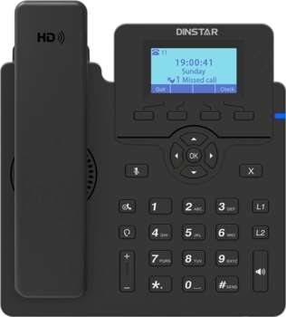 VoIP-оборудование DINSTAR Телефон IP C60GP черный