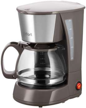 Кофеварка KITFORT капельная КТ-7395 650Вт коричневый/серебристый