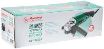 Шлифмашина углошлифовальная HAMMER Углошлифовальная машина Flex USM1050A 1050Вт 11000об/мин рез.шпин.:M14 d=125мм
