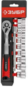 Набор инструментов ЗУБР Набор торцевых головок 27646-H12 в комплекте 12 предметов