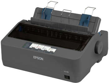 Матричный принтер Epson Принтер матричный LQ-350 A4 черный