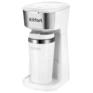 Кофеварка KITFORT капельная КТ-7411, 450 Вт, объем 0,4 л, термокружка в ПОДАРОК, белая